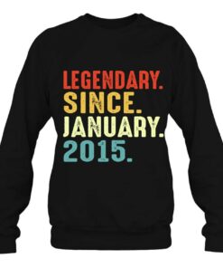 8 Years Old Birthday Gift Legendary Since January 2015 Vintage 3 8 Years Old Birthday Gift Legendary Since January 2015 Vintage 4