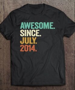 8 Years Old Gifts Awesome Since July 2014 8Th Birthday Boy 1