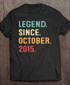 8 Years Old Gifts Legend Since October 2015 8Th Birthday Boy 1