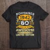 80 Years Old Awesome Since November 1942 80Th Birthday Gift