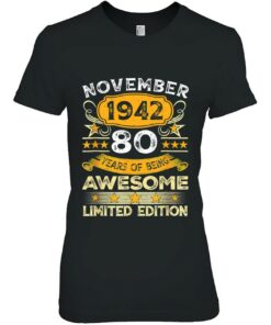 80 Years Old Awesome Since November 1942 80Th Birthday Gift 1 80 Years Old Awesome Since November 1942 80Th Birthday Gift 2