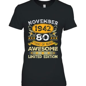 80 Years Old Awesome Since November 1942 80Th Birthday Gift