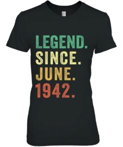 80 Years Old Legend Since June 1942 Vintage 80Th Birthday 1 80 Years Old Legend Since June 1942 Vintage 80Th Birthday 2