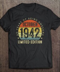 81 Years Old Gifts Vintage October 1942 81St Birthday Gift 1