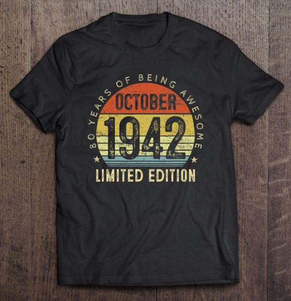 81 Years Old Gifts Vintage October 1942 81St Birthday Gift