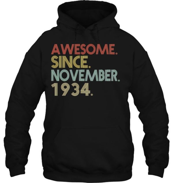 88Th Birthday – 88 Years Old Awesome Since November 1934 Vintage Retro