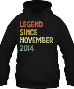 9 Years Old Birthday Legend Since November 2014 Retro 3