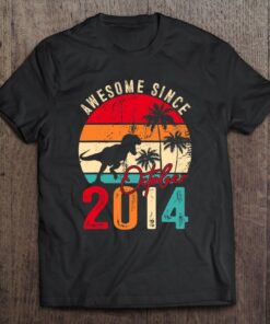 9 Years Old Dinosaur Awesome October 2014 9Th Birthday Boy 1