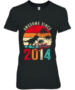 9 Years Old Dinosaur Awesome October 2014 9Th Birthday Boy 2