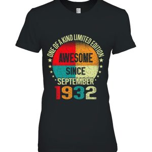 90 Years Awesome Since September 1932 Vintage 90Th Birthday 2