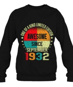 90 Years Awesome Since September 1932 Vintage 90Th Birthday 3 90 Years Awesome Since September 1932 Vintage 90Th Birthday 4
