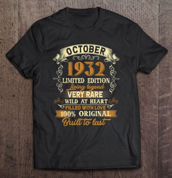 91 Years Old Gift Vintage October 1932 91St Birthday Gifts