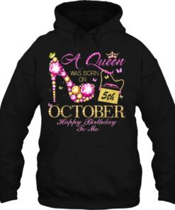 A Queen Was Born In October 5Th Happy Birthday To Me 5 Diamonds 3