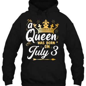 A Queen Was Born On July 3 Cute Girly July 3Rd Birthday 3