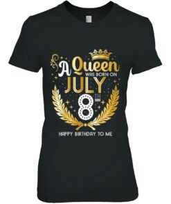 A Queen Was Born On July 8 Cute Girly July 8Th Birthday 1