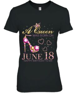 A Queen Was Born On June 18 Happy Birthday To Me 18Th June Tank Top 2