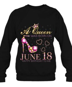 A Queen Was Born On June 18 Happy Birthday To Me 18Th June Tank Top 4