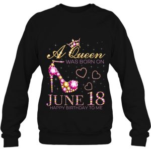 A Queen Was Born On June 18 Happy Birthday To Me 18Th June Tank Top 4