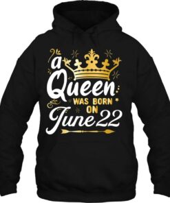 A Queen Was Born On June 22 Cute Girly June 22Nd Birthday 3