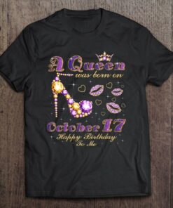 A Queen Was Born On October 17Th Birthday Diamonds 1