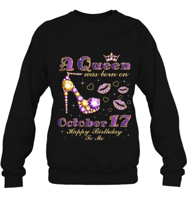 A Queen Was Born On October 17Th Birthday Diamonds