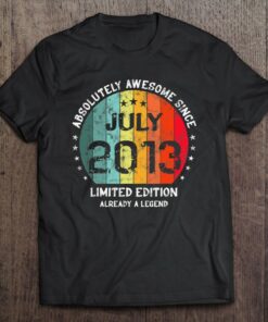 Absolutely Awesome Since July 2013 Boy Girl Birthday 1