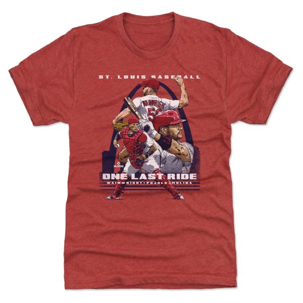 Adam Wainwright Albert Pujols & Yadier Molina St. Louis Last NBA Ride T-Shirt