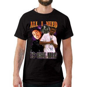 All I Need Is One Mic Nas Vintage Style T-Shirt