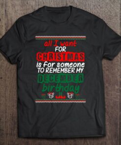 All I Want For Christmas Someone December Birthday 1