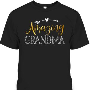 Amazing Grandma Mother’s Day T-Shirt Love Heart Tee