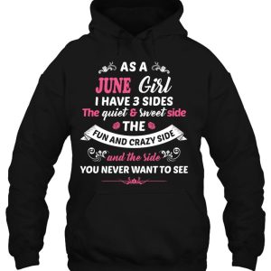 As A June Girl Womens Birthday Gifts Hoody 3