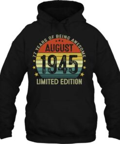 August 1945 Limited Edition 77Th Birthday 77 Years Old Gift 3