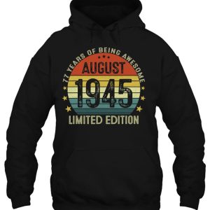 August 1945 Limited Edition 77Th Birthday 77 Years Old Gift 3