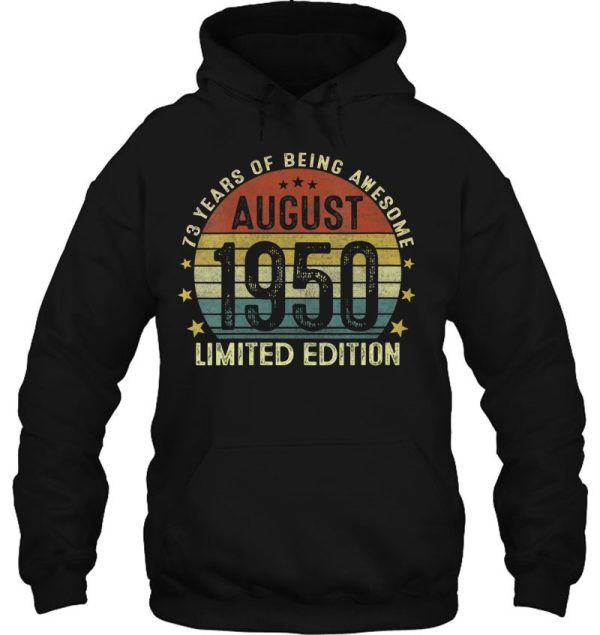 August 1951 Limited Edition 72Nd Birthday 72 Years Old Gift