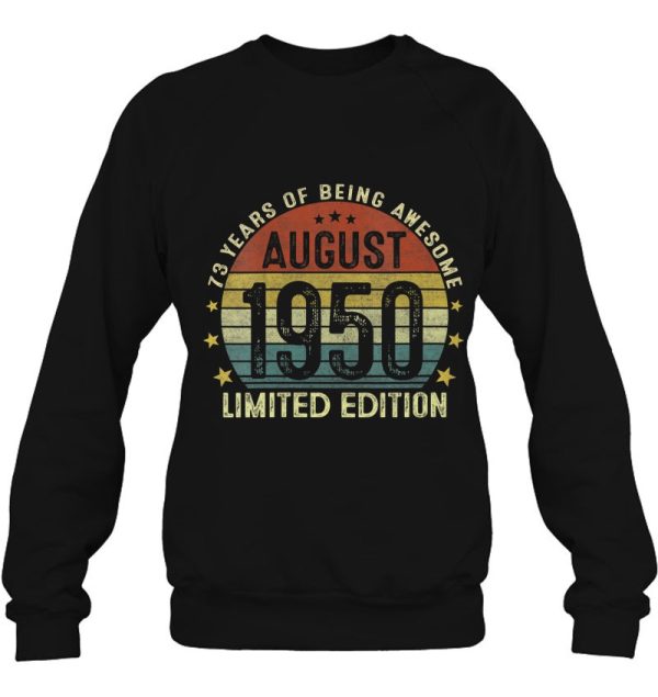 August 1951 Limited Edition 72Nd Birthday 72 Years Old Gift