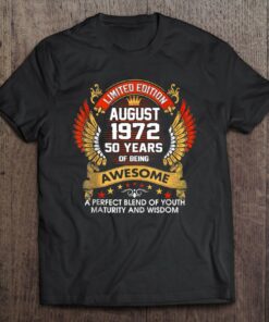 August 1972 50 Years Of Being Awesome 50Th Birthday 1