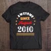 August 2010 Birthday Awesome Since 2010 August Vintage Cool