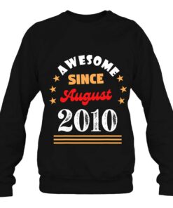 August 2010 Birthday Awesome Since 2010 August Vintage Cool 4