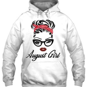 August Girl Wink Eye Woman Face Born In August Birthday 3