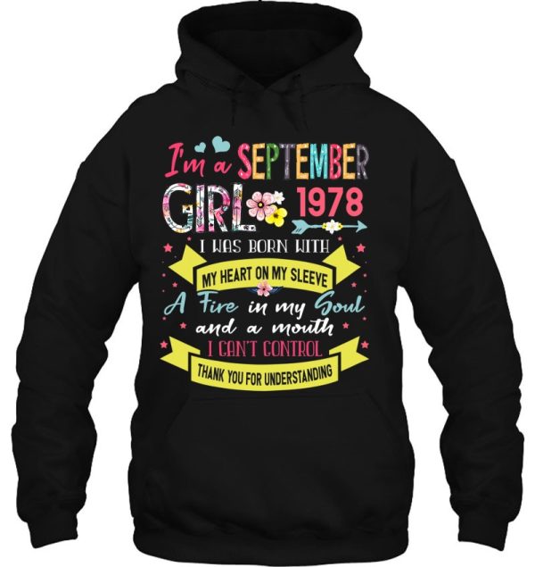 Awesome Since 1978 44Th Birthday I’m A September Girl 1978 Birthday