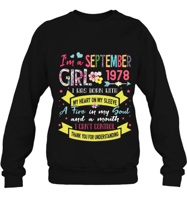 Awesome Since 1978 44Th Birthday I’m A September Girl 1978 Birthday