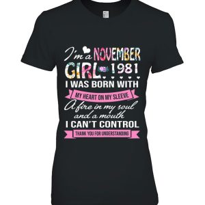 Awesome Since 1981 41St Birthday I’m A November Girl 1981 Years