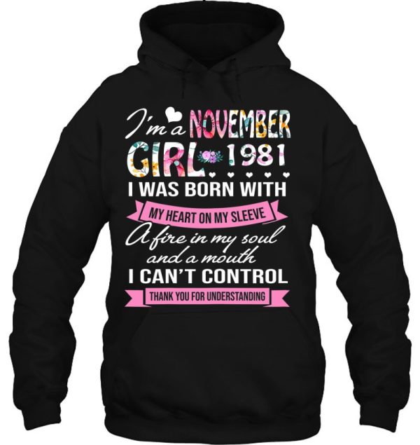 Awesome Since 1981 41St Birthday I’m A November Girl 1981 Years