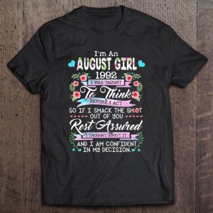 Awesome Since 1992 30Th Birthday I’m An August Girl 1992 Flowers