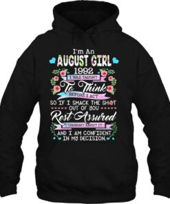 Awesome Since 1992 30Th Birthday Im An August Girl 1992 Flowers 3