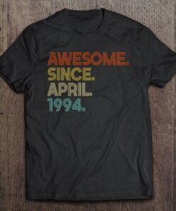 Awesome Since April 1994 Vintage 29Th Birthday 1