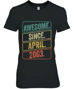 Awesome Since April 2003 Vintage 20 Years Old 20Th Birthday 1 Awesome Since April 2003 Vintage 20 Years Old 20Th Birthday 2