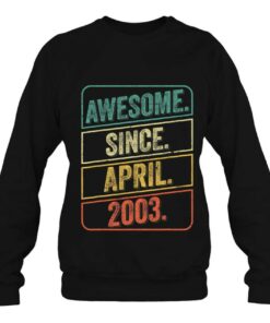 Awesome Since April 2003 Vintage 20 Years Old 20Th Birthday 3 Awesome Since April 2003 Vintage 20 Years Old 20Th Birthday 4