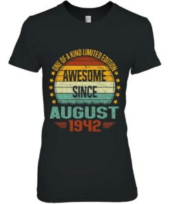 Awesome Since August 1942 Vintage 80Th Birthday 1 Awesome Since August 1942 Vintage 80Th Birthday 2