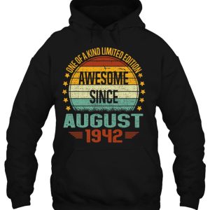 Awesome Since August 1942 Vintage 80Th Birthday 3